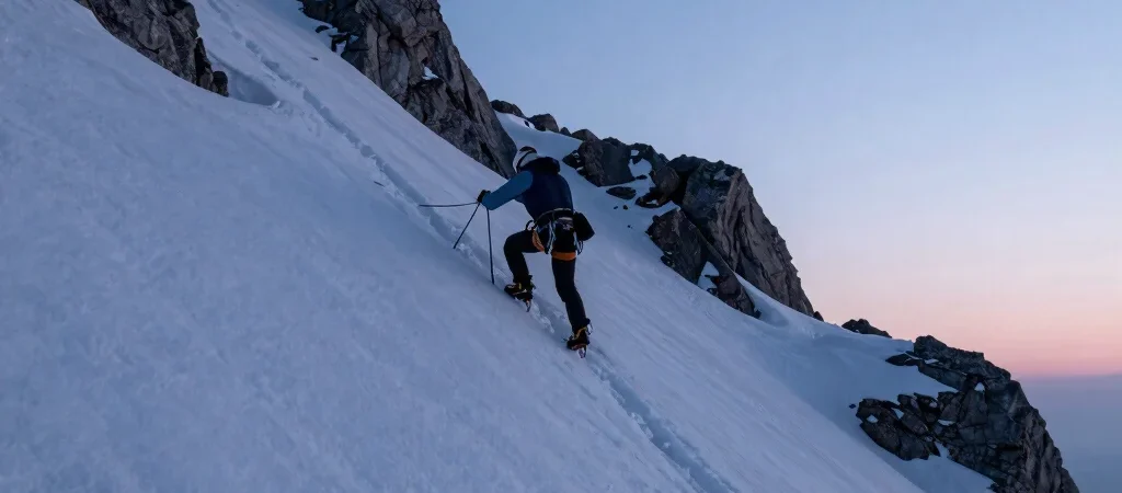 Reading Snow Crusts on Early Spring Alpine Starts